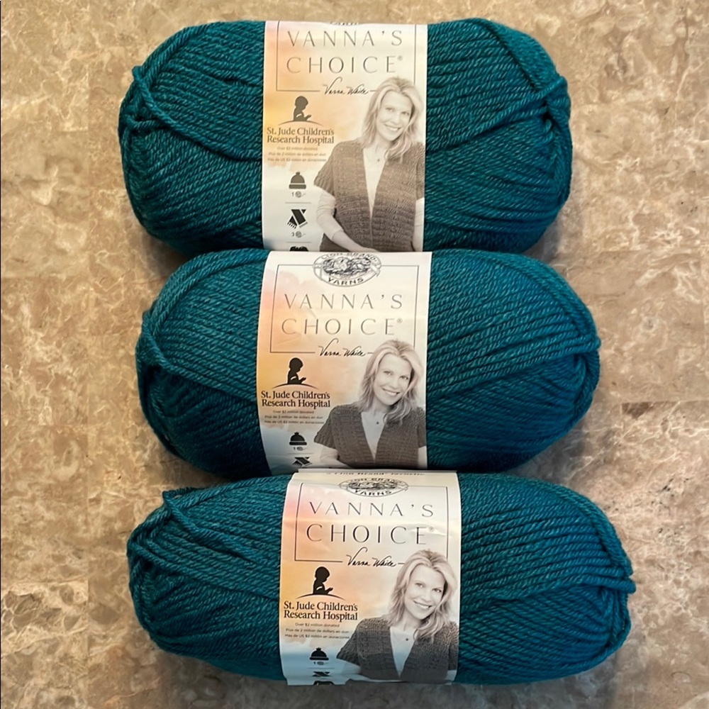 Lions brand, Vannas Choice Teal Yarn Bundle